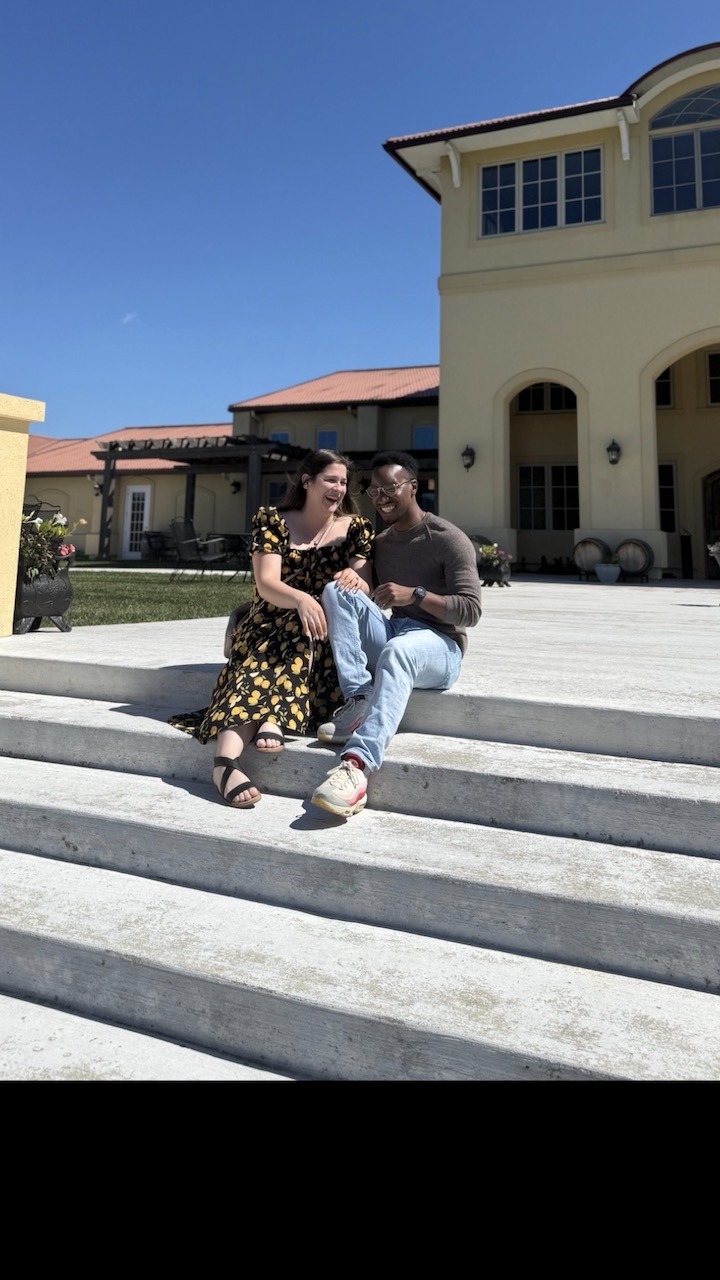 Photograph of a beautiful couple getting engaged