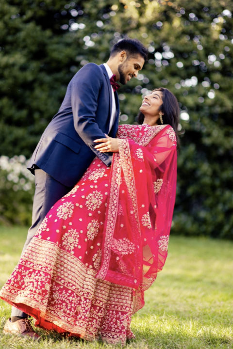 Photograph of a beautiful couple getting engaged