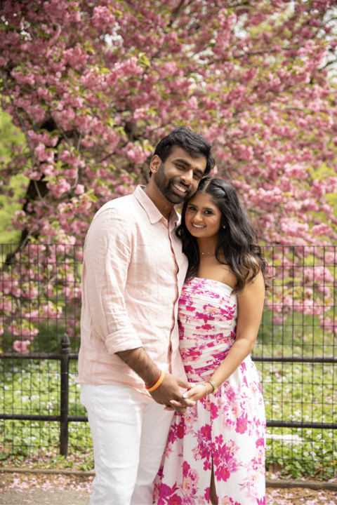 Photograph of a beautiful couple getting engaged