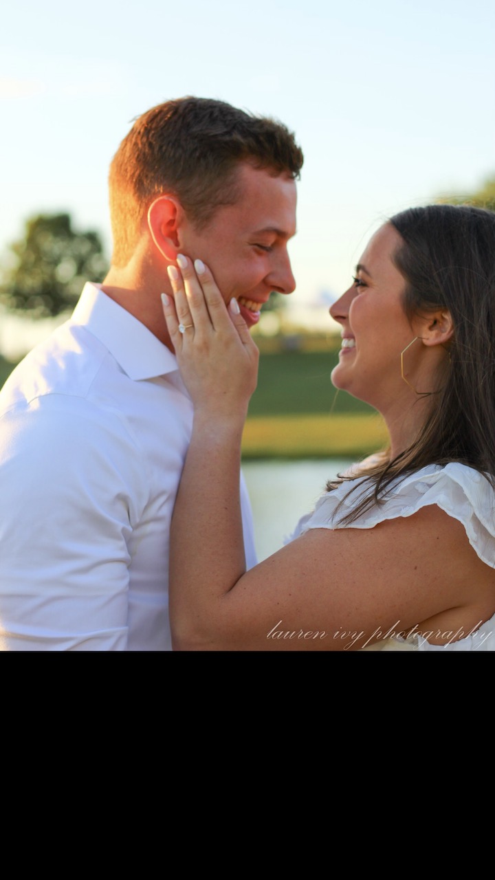 Photograph of a beautiful couple getting engaged