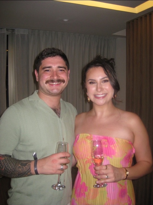 Photograph of a beautiful couple getting engaged