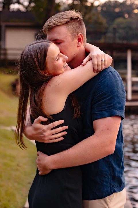Photograph of a beautiful couple getting engaged