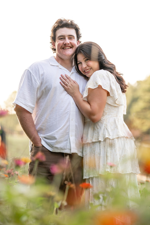 Photograph of a beautiful couple getting engaged