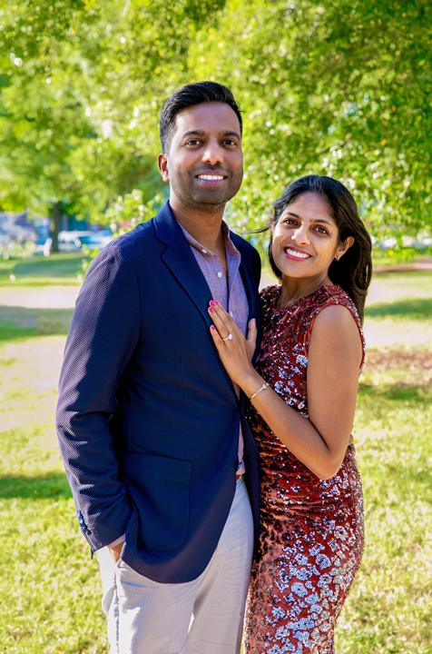 Photograph of a beautiful couple getting engaged